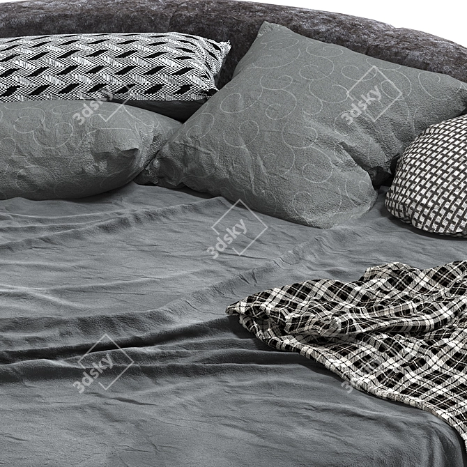 Luxury Round Bed - Gamma Jazz Night 3D model image 5