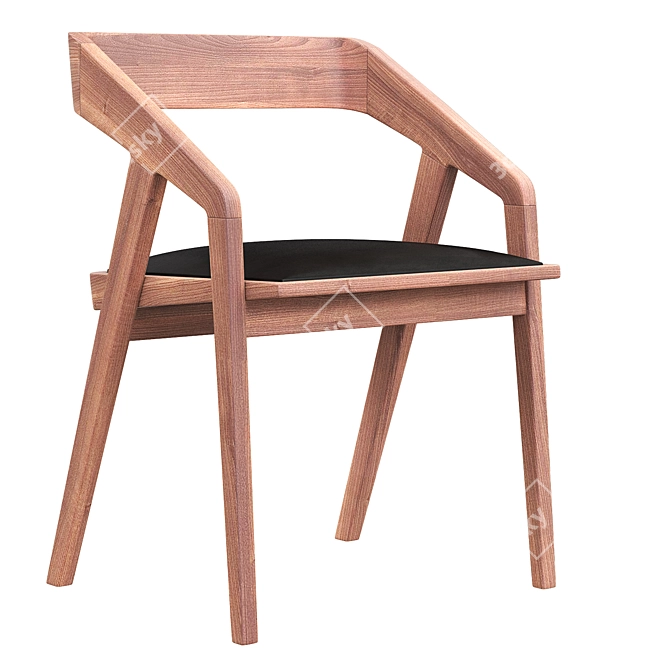 Katakana Chair: Sleek and Stylish Design 3D model image 2