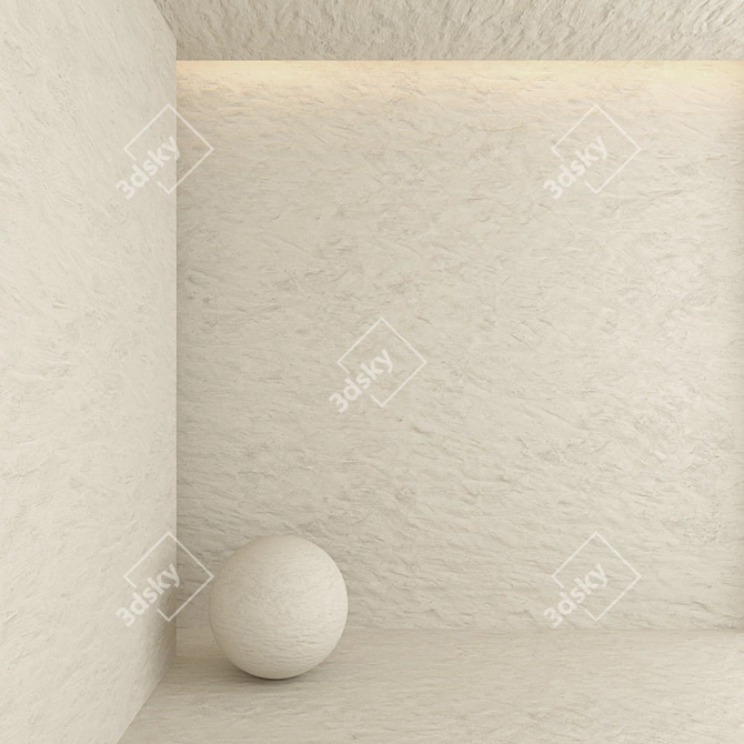 Premium Decorative Plaster for High-Quality Rendering 3D model image 8