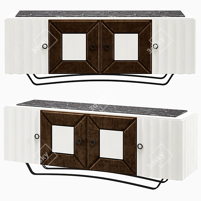 Modern Italian Pantelleria Sideboard 3D model image 1