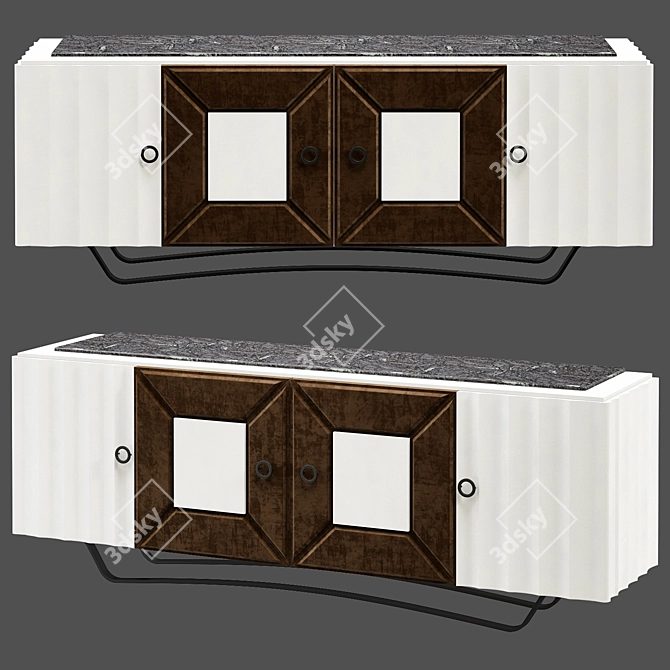 Modern Italian Pantelleria Sideboard 3D model image 2