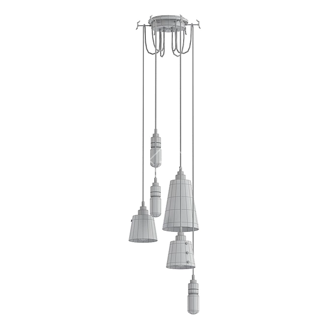 Harmony Collection Pendant Light 3D model image 3