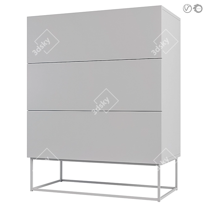 Delhi Mandalay Chest of Drawers 3D model image 3