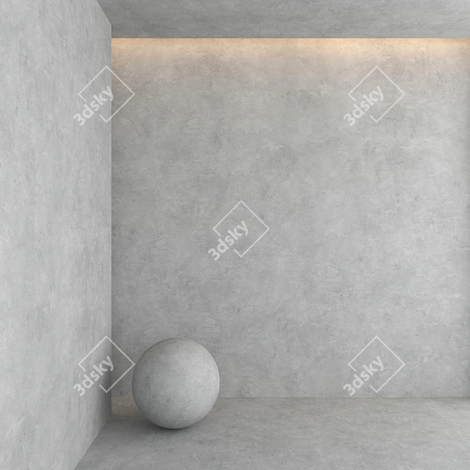 High-Quality Decorative Concrete Textures 3D model image 1