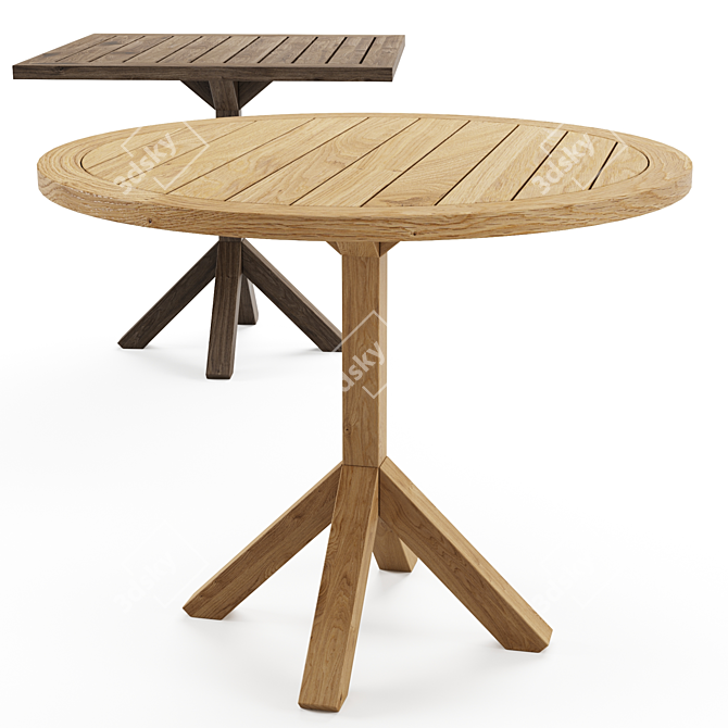 Roda Root Tables - Timeless Outdoor Elegance 3D model image 1