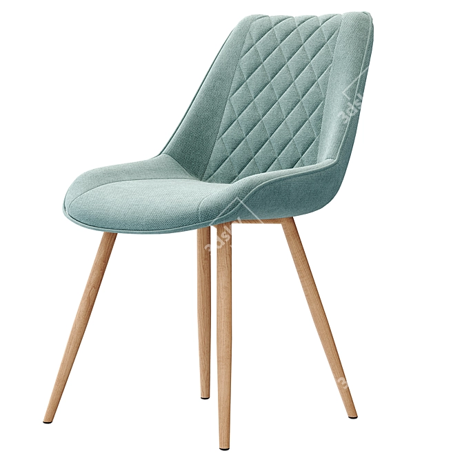 Yvetta Chair: Sleek and Stylish Seating Solution 3D model image 1