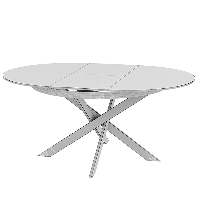 Diona Folding Table, Ceramic 3D model image 2