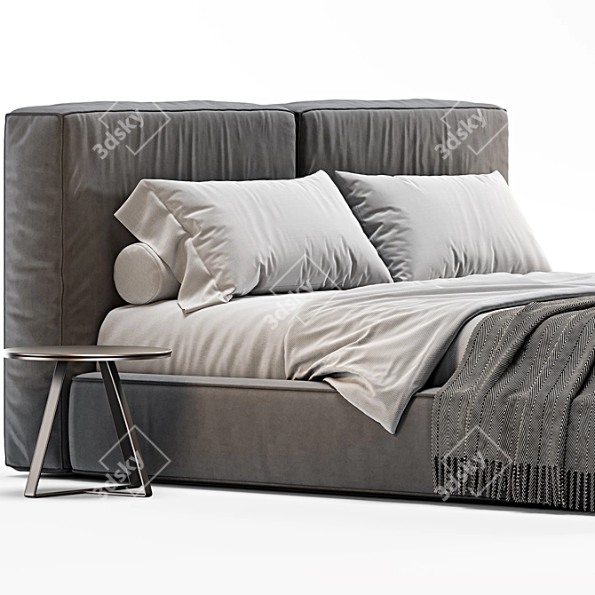 Flou MyPlace Bed: Modern and Stylish Design 3D model image 2