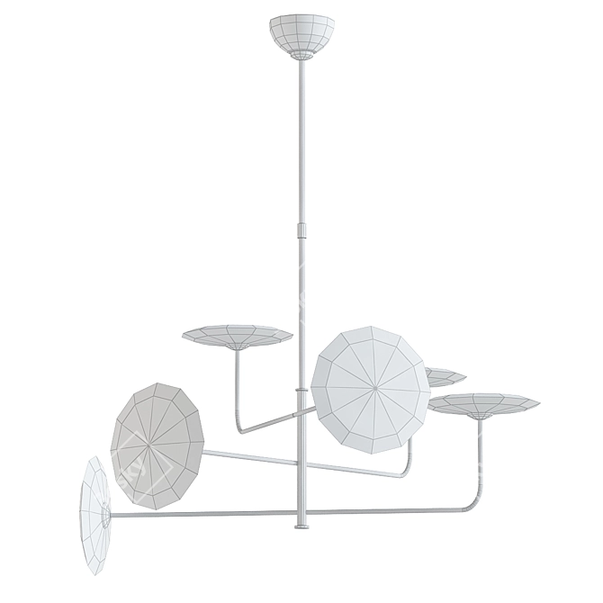 Calvino Chandelier: Modern Elegance Illuminated 3D model image 2