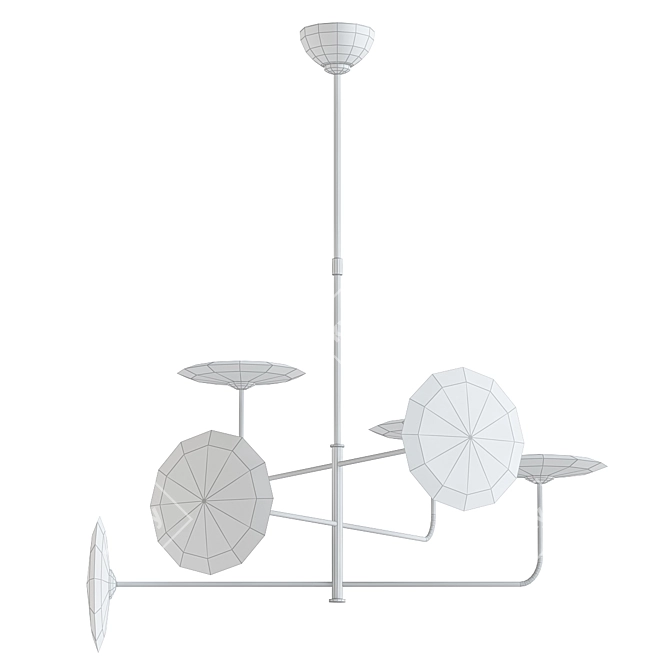 Calvino Chandelier: Modern Elegance Illuminated 3D model image 4