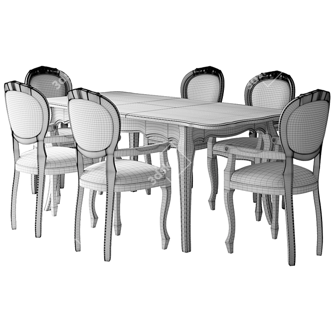 Cleopatra Folding Table: Elegant & Versatile 3D model image 4