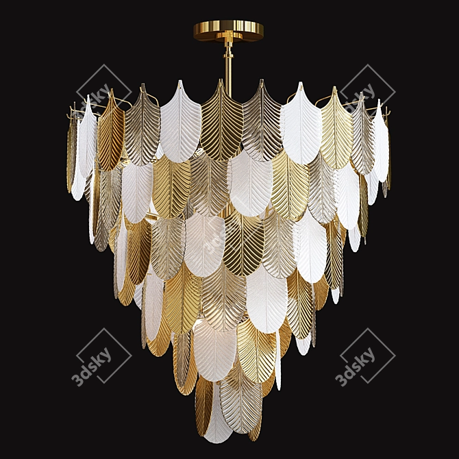 Elegant Laima Chandelier 80cm 3D model image 1