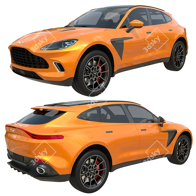 Aston Martin DBX: High Poly Exterior | Detailed Interior 3D model image 1