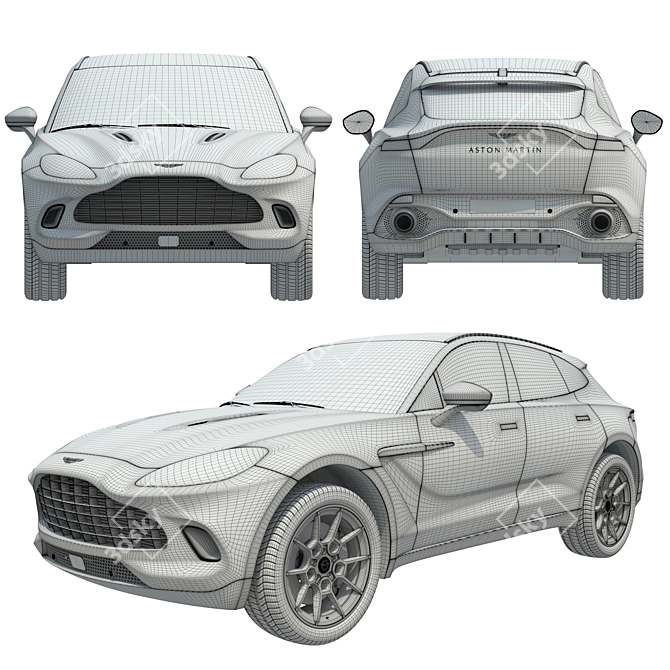 Aston Martin DBX: High Poly Exterior | Detailed Interior 3D model image 4