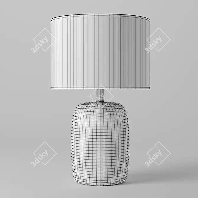 Golden Leaf Table Lamp 3D model image 3