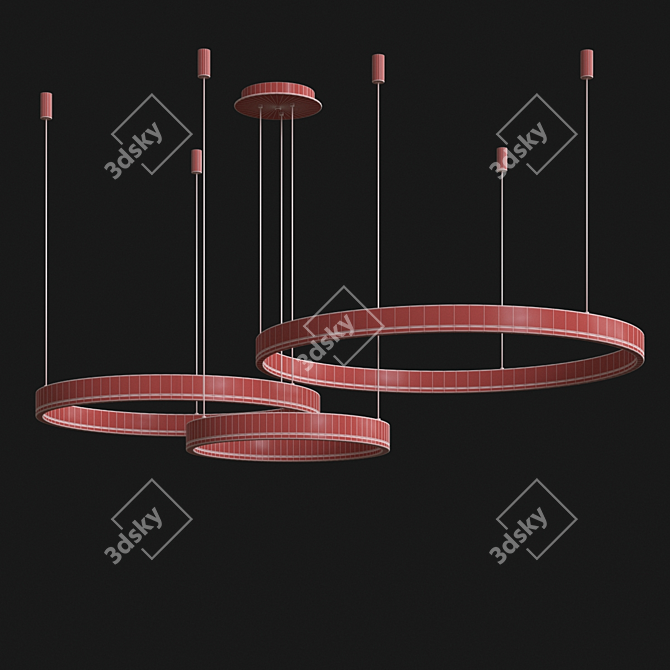 Modern Kink Light Fixture 3D model image 3