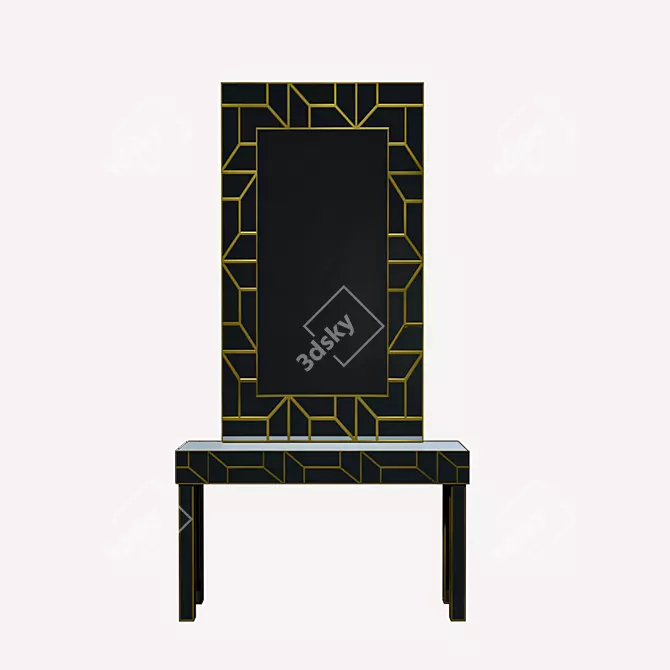 Modern Reflection Console Set 3D model image 1