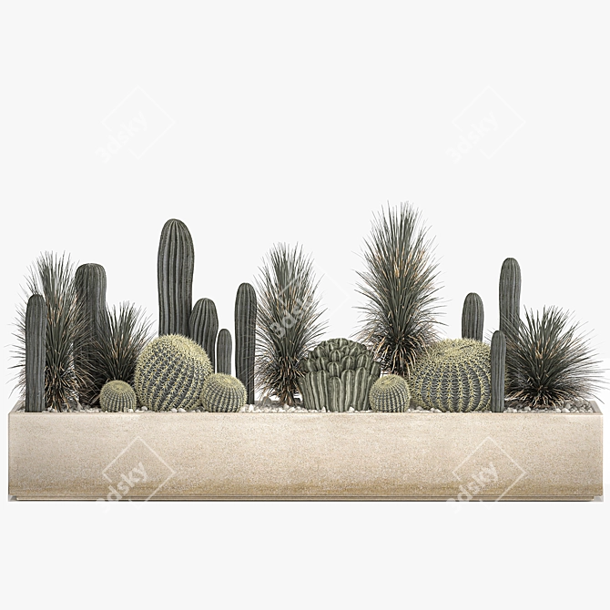 Tropical Plant Collection Exotic Decor 3D model image 6