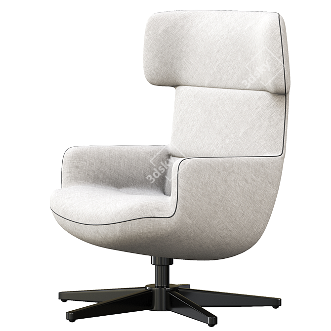 Sleek BOconcept Trento Armchair 3D model image 1