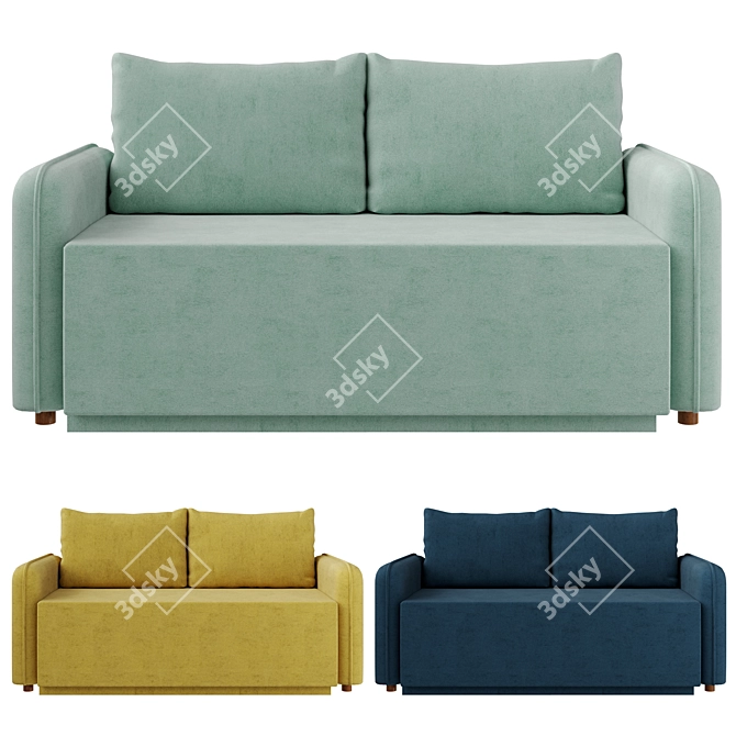 Stylish Xanthi Sofa: Perfect for Any Space 3D model image 2