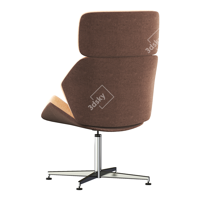 Elegant Aura Cross Soro Chair 3D model image 11