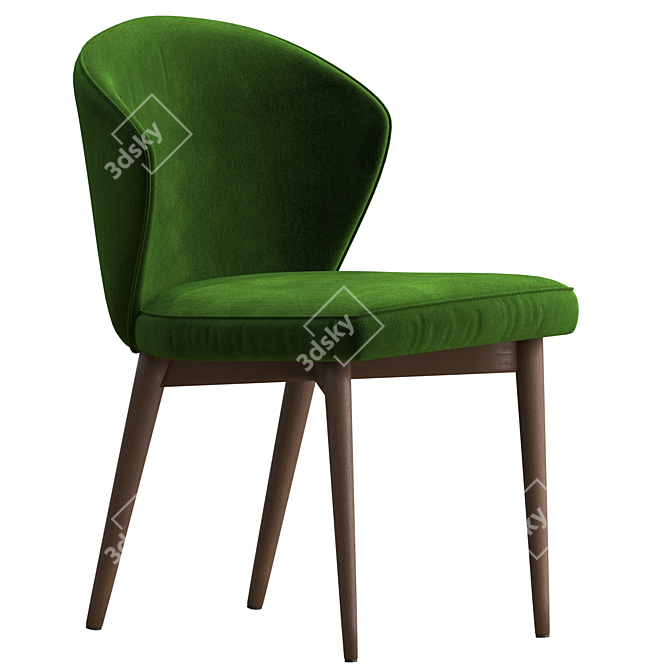 Fargo Chair: Stylish Design, Premier Fabric 3D model image 3