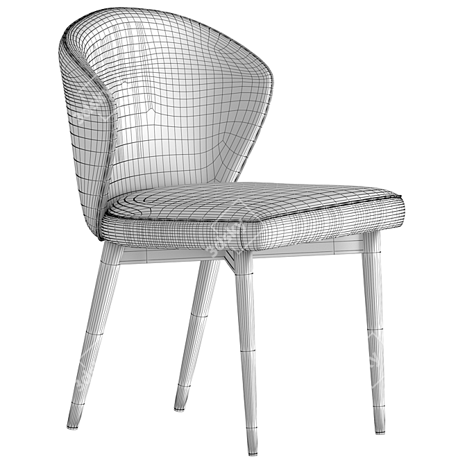 Fargo Chair: Stylish Design, Premier Fabric 3D model image 5