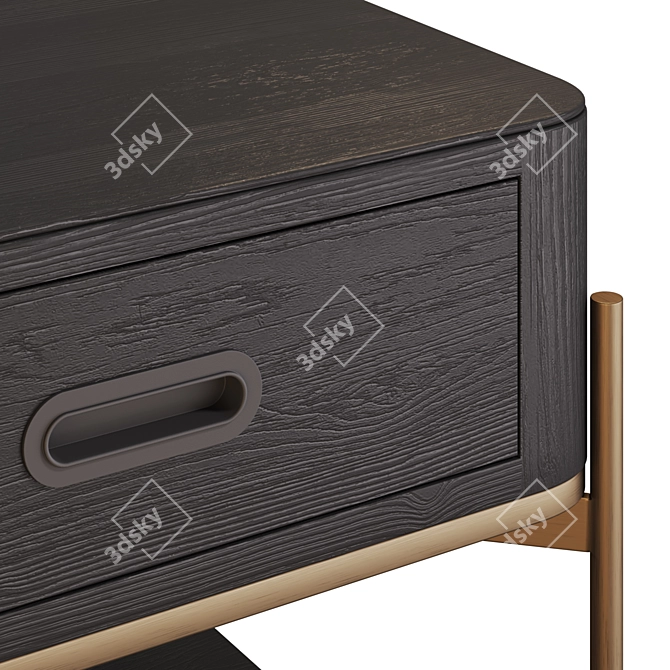 Grotto Oak Wood Coffee Table 3D model image 3