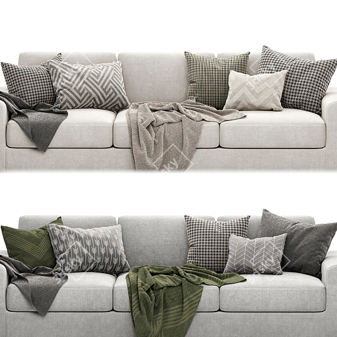 Lazy Luxe Lounge Sofa 3D model image 2