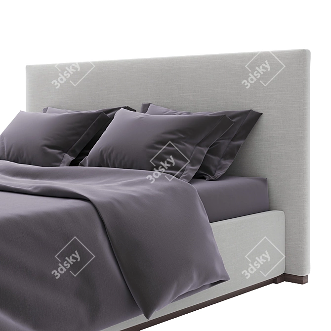 Luxury Bauci Ovidio Bed 3D model image 3