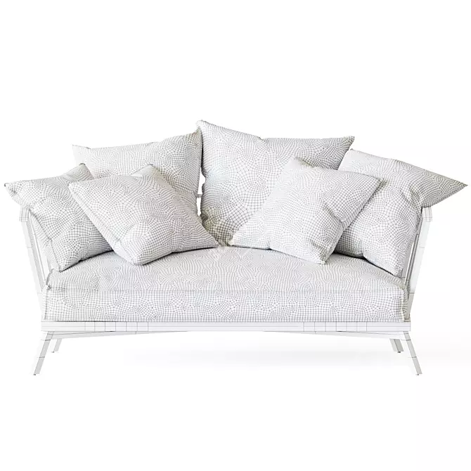 Modern Gray Sofa by Gervasoni 3D model image 3