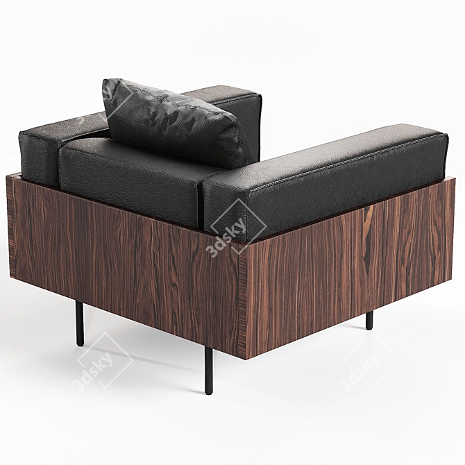 Elegant Minotti Brasilia Armchair: Luxury and Comfort 3D model image 2