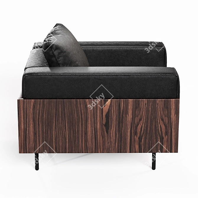 Elegant Minotti Brasilia Armchair: Luxury and Comfort 3D model image 3