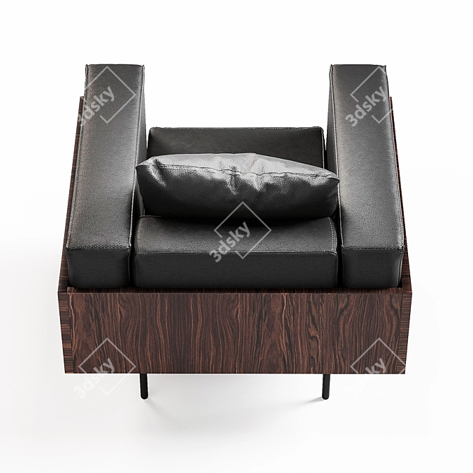 Elegant Minotti Brasilia Armchair: Luxury and Comfort 3D model image 5