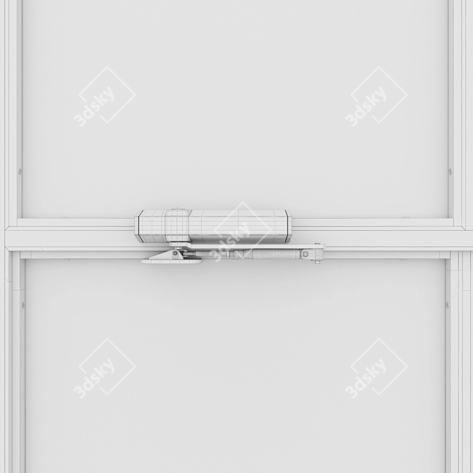  Sleek Aluminum Window: High-quality Render & Materials 3D model image 5