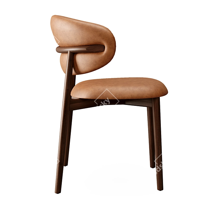 Elegant Oleandro Chairs by Calligaris 3D model image 2