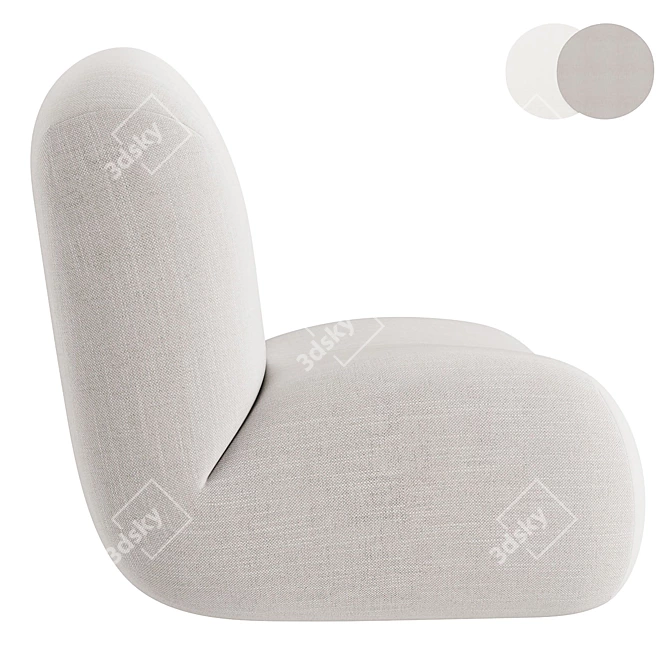 Pukka Modern Lounge Chair 3D model image 3