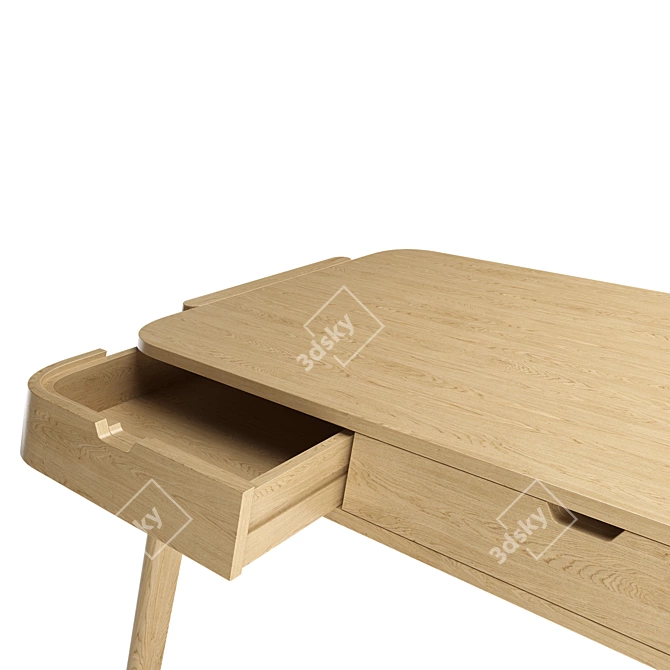 Sleek Shelter Desk: Modern Design 3D model image 4