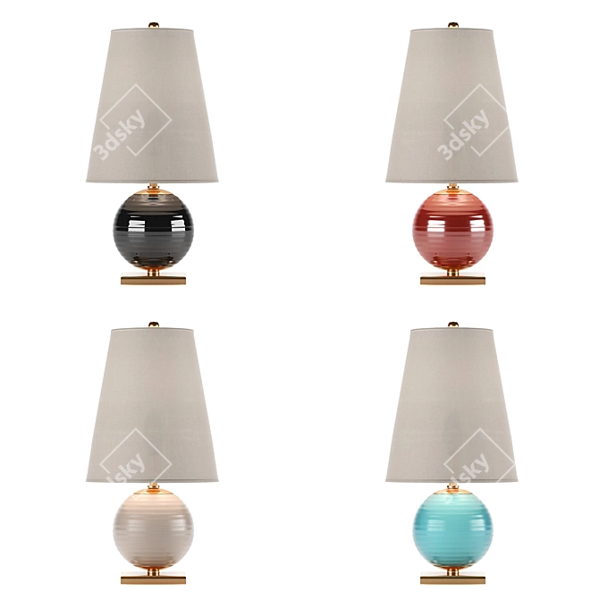 Mini Corbin Table Lamp: Stylish Lighting for Any Space 3D model image 2