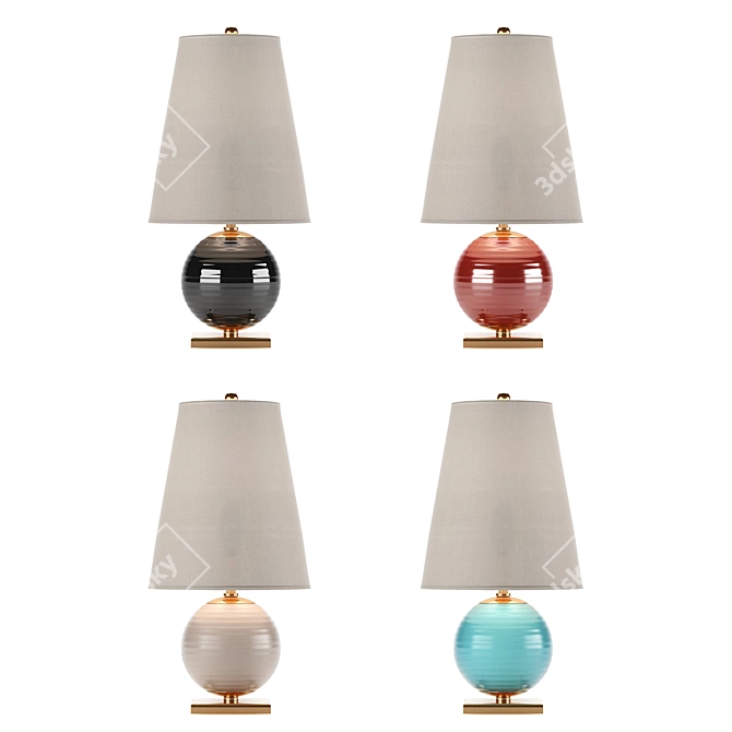 Mini Corbin Table Lamp: Stylish Lighting for Any Space 3D model image 7