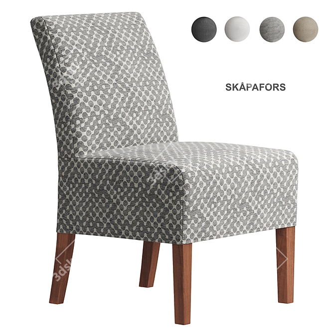 Scandinavian Style Skapafors Chair 3D model image 1