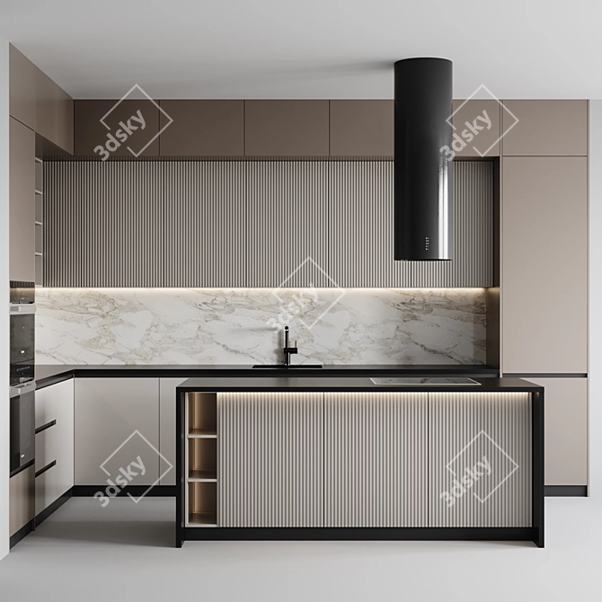 Modern Kitchen - Stylish and Spacious 3D model image 1