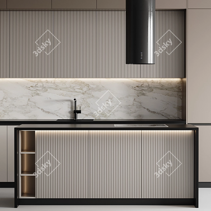 Modern Kitchen - Stylish and Spacious 3D model image 4