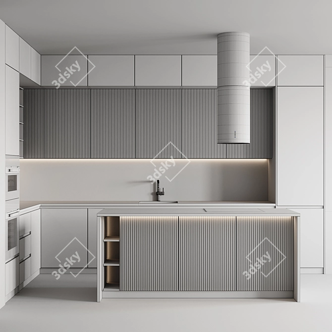 Modern Kitchen - Stylish and Spacious 3D model image 6