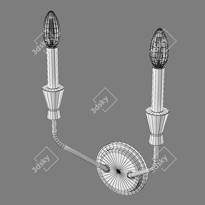 Modern 2-Light Ragno Pendant 3D model image 5