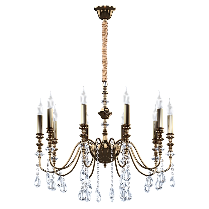 Gleaming Elegance: Consuelo Chandelier 3D model image 1