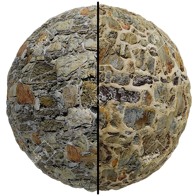 Stone Covering Texture Set | 2 Types 3D model image 1