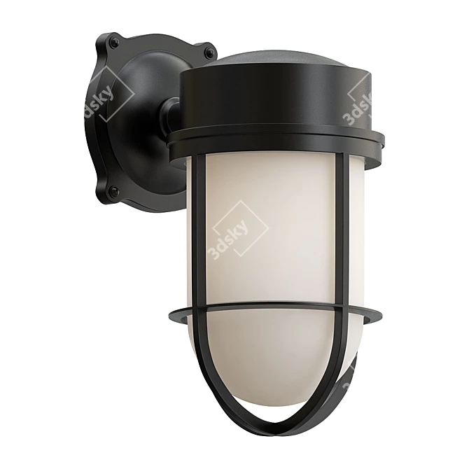 Industrial Cage Wall Sconce 3D model image 1