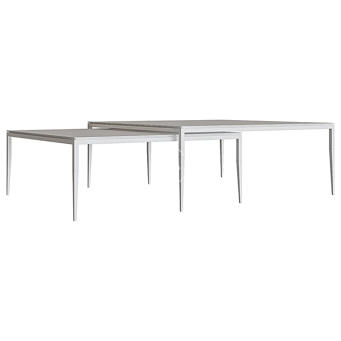 Nordic Elegance Coffee Table 3D model image 4