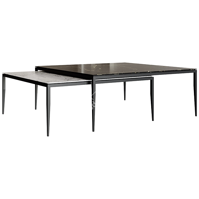 Nordic Elegance Coffee Table 3D model image 7